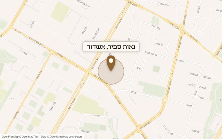 מפת מיקום של מתחם נאות ספיר