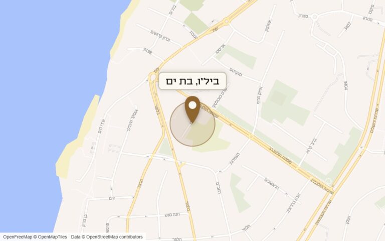 מפת מיקום של מתחם ביל"ו