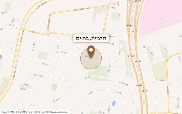 מפת מיקום של מתחם חלמית