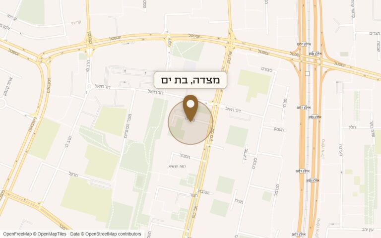 מפת מיקום של מתחם מצדה