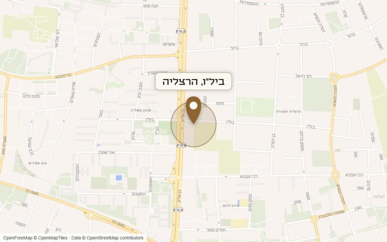 מפת מיקום של מתחם ביל"ו