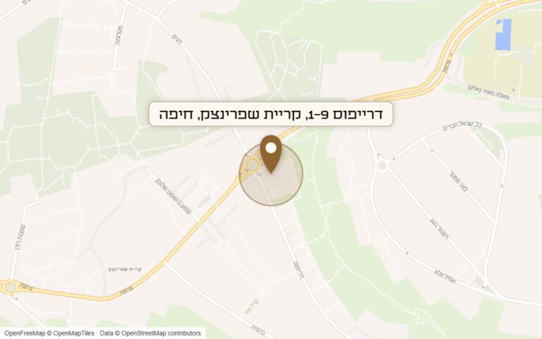 מפת מיקום של מתחם דרייפוס 1-9, קריית שפרינצק