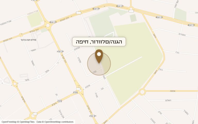מפת מיקום של מתחם הגנה/סלוודור