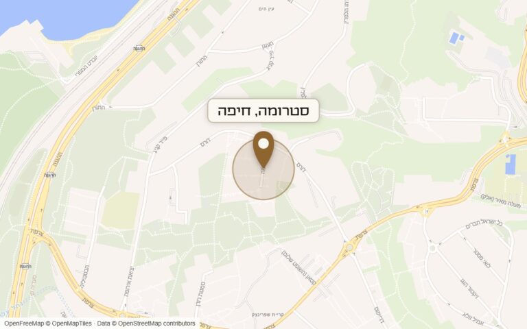 מפת מיקום של מתחם סטרומה