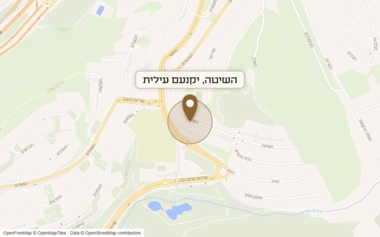 מפת מיקום של מתחם השיטה