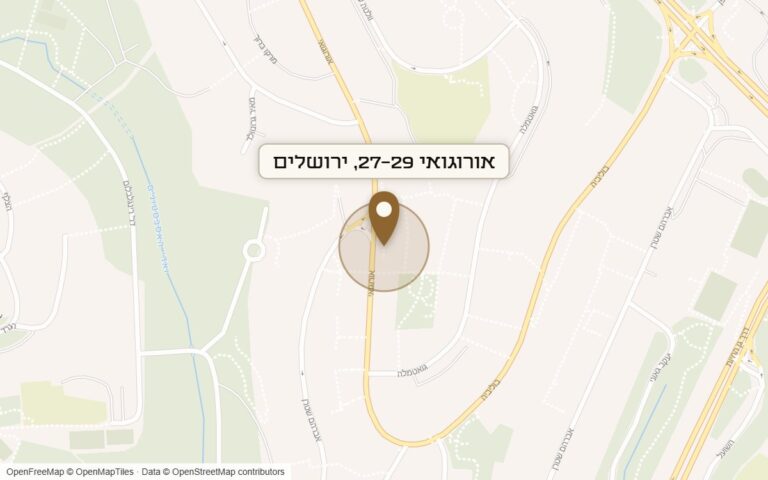 מפת מיקום של מתחם אורוגואי 27-29