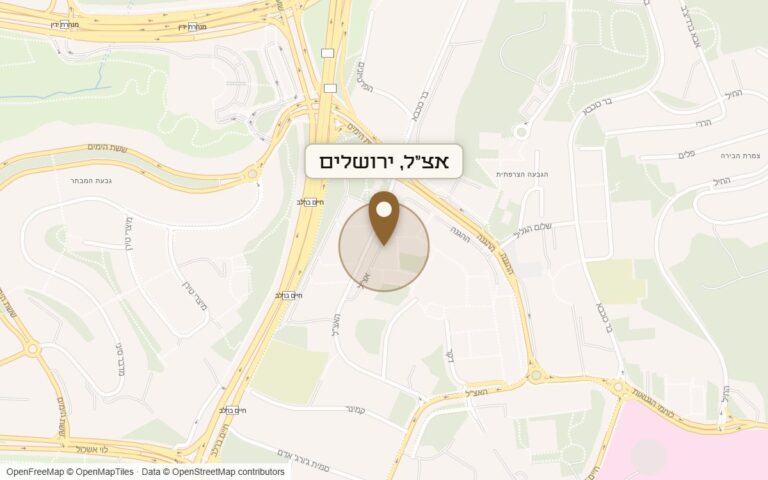 מפת מיקום של מתחם אצ"ל