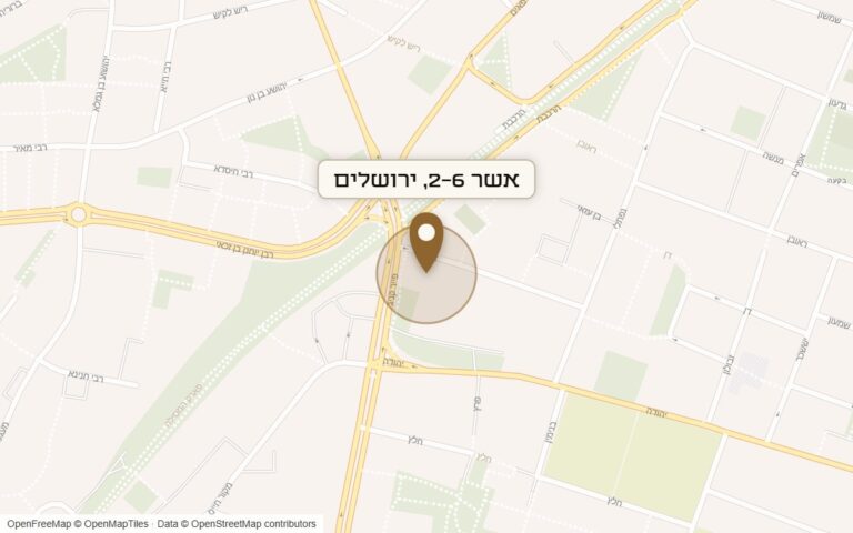 מפת מיקום של מתחם אשר 2-6