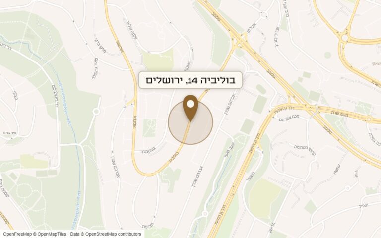 מפת מיקום של מתחם בוליביה 14