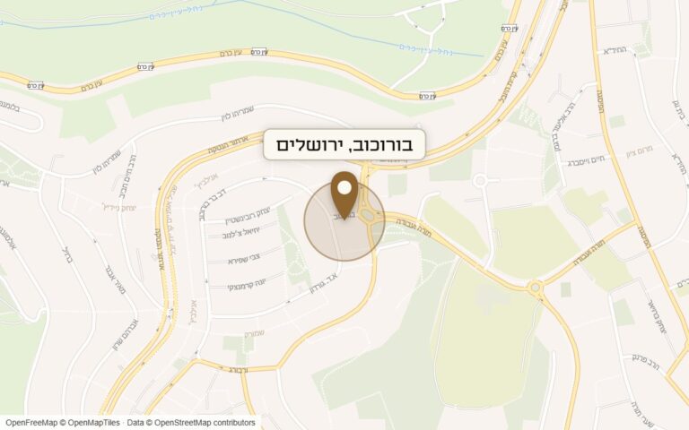 מפת מיקום של מתחם בורוכוב