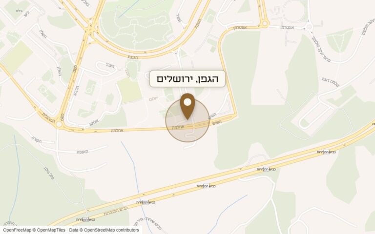 מפת מיקום של מתחם הגפן