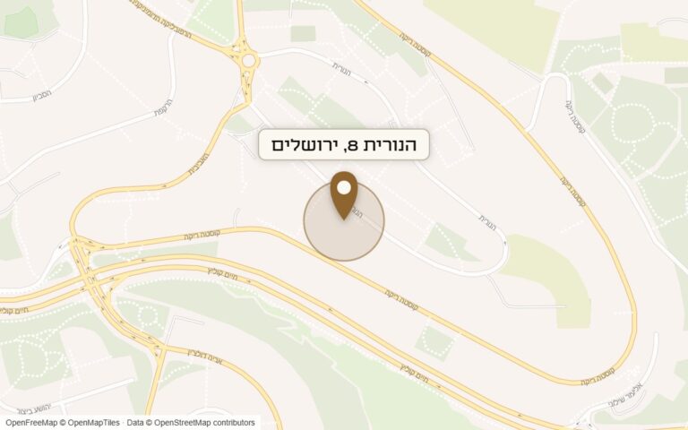 מפת מיקום של מתחם הנורית 8