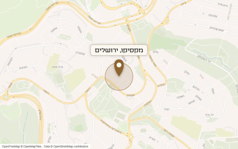 מפת מיקום של מתחם מקסיקו
