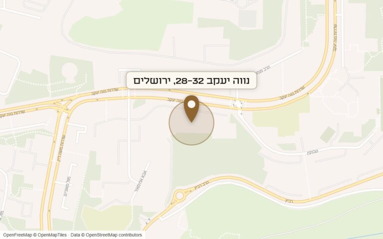 מפת מיקום של מתחם נווה יעקב 28-32