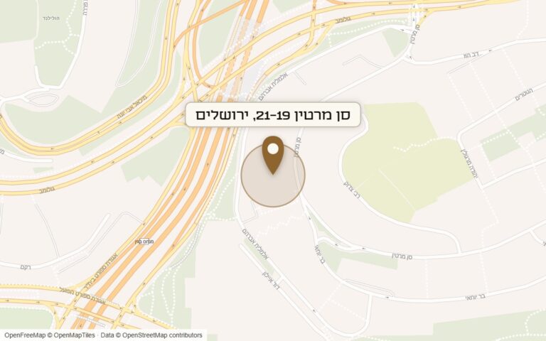 מפת מיקום של מתחם סן מרטין 21-19