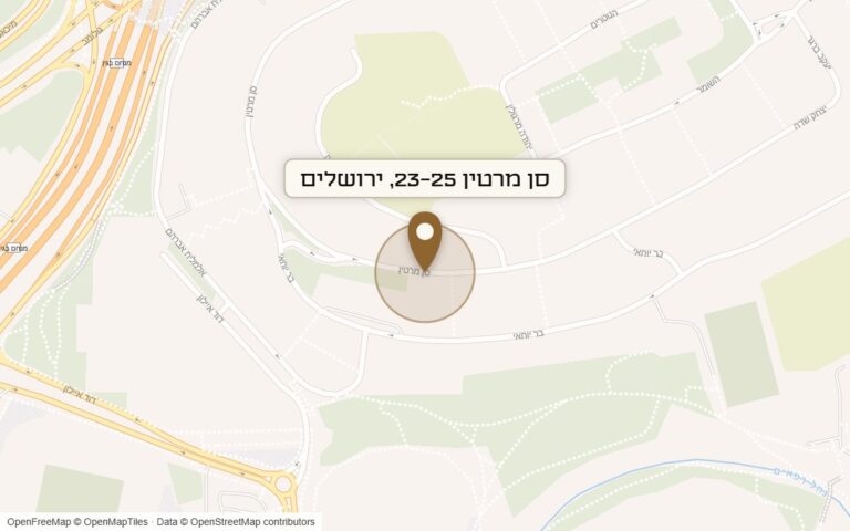 מפת מיקום של מתחם סן מרטין 23-25