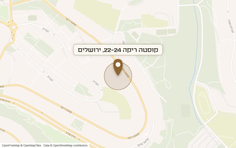 מפת מיקום של מתחם קוסטה ריקה 22-24