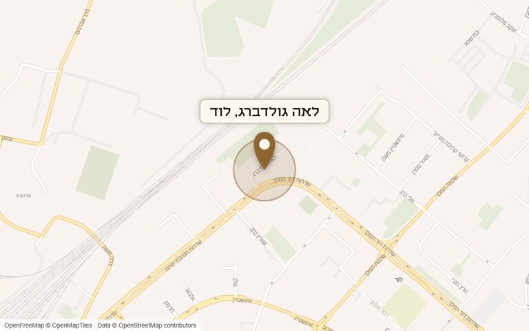 מפת מיקום של מתחם לאה גולדברג