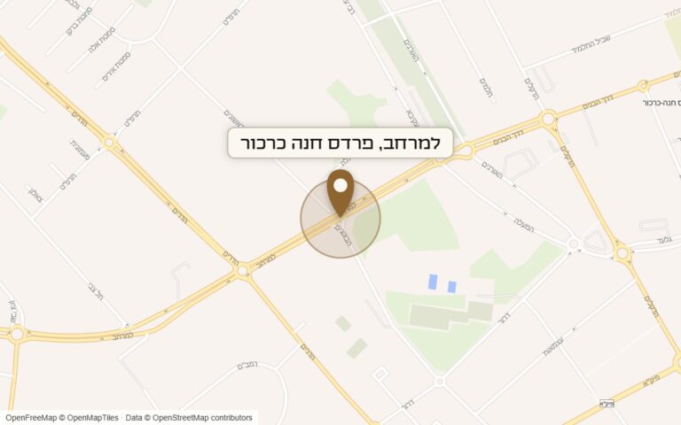 מפת מיקום של מתחם למרחב