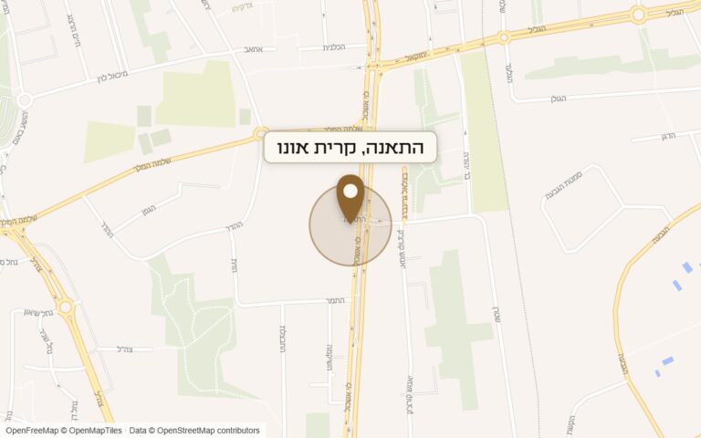 מפת מיקום של מתחם התאנה