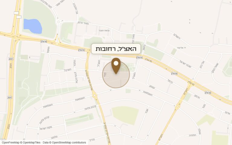 מפת מיקום של מתחם האצ"ל