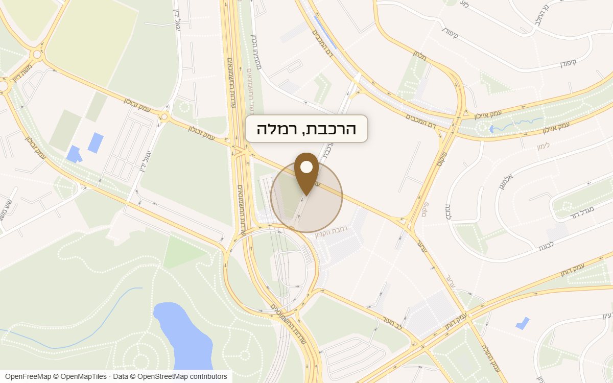 מפת מיקום של מתחם הרכבת, רמלה