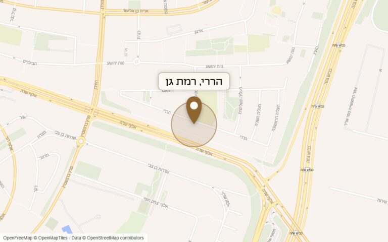 מפת מיקום של מתחם הררי