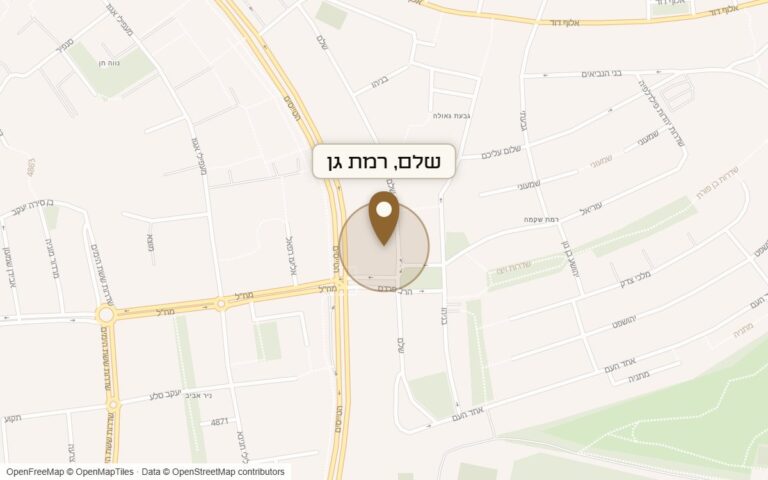 מפת מיקום של מתחם שלם