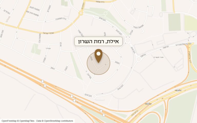 מפת מיקום של מתחם אילת