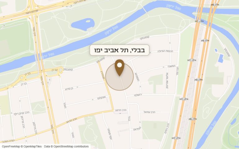 מפת מיקום של מתחם בבלי