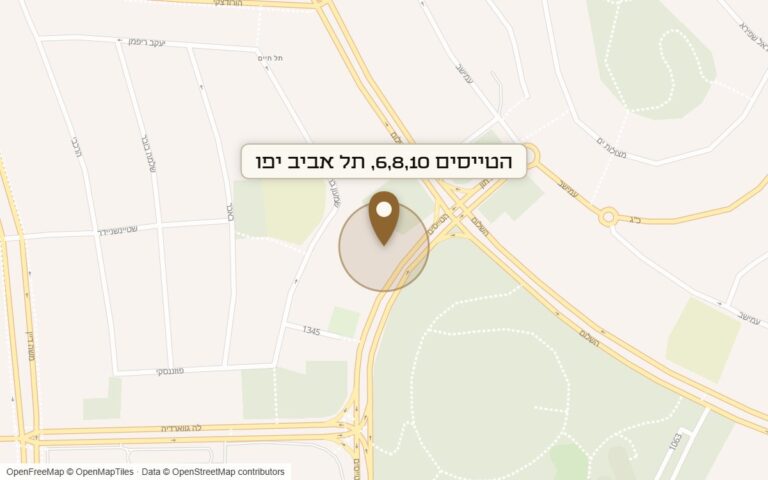 מפת מיקום של מתחם הטייסים 6,8,10