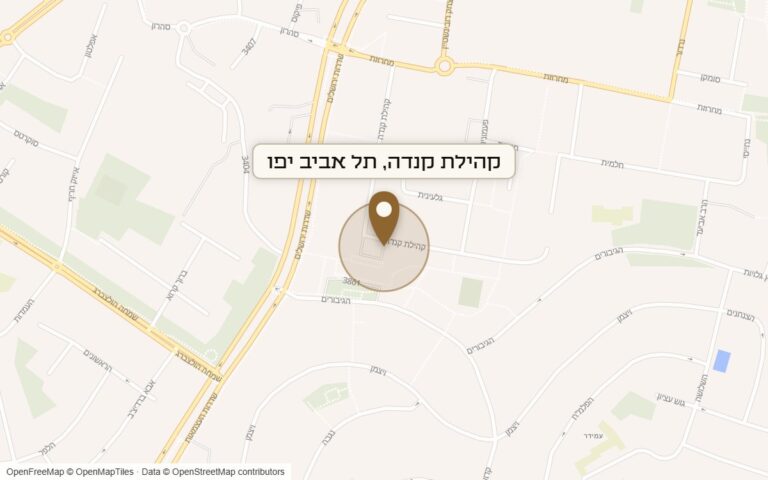 מפת מיקום של מתחם קהילת קנדה