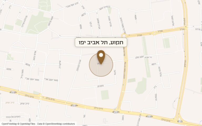 מפת מיקום של מתחם תקוע